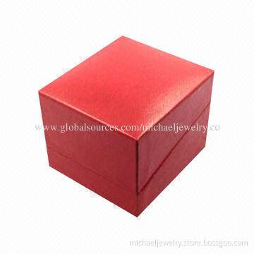Ring boxes, made of plastic, suitable for ring packing